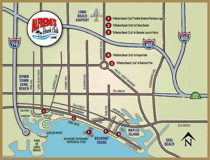 Alfredo's Beach Club Location Map